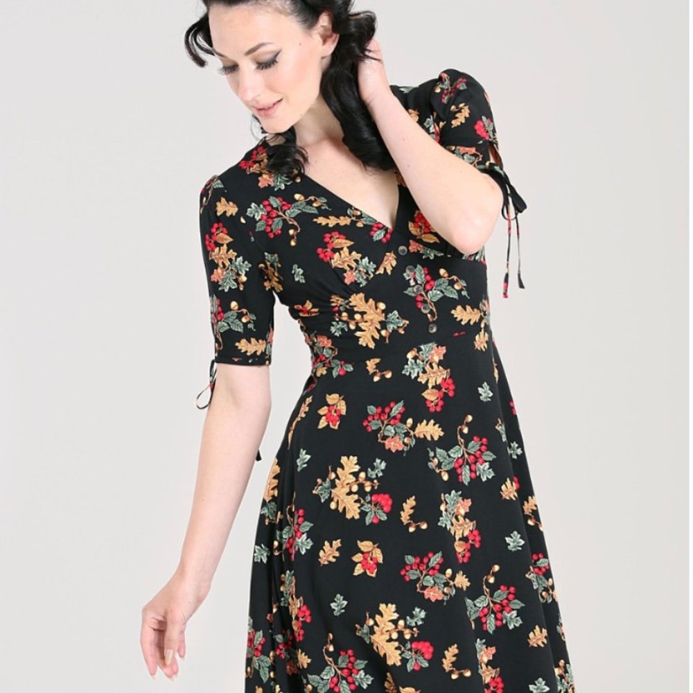 NEW Hell Bunny Aurelia Mid-dress size L